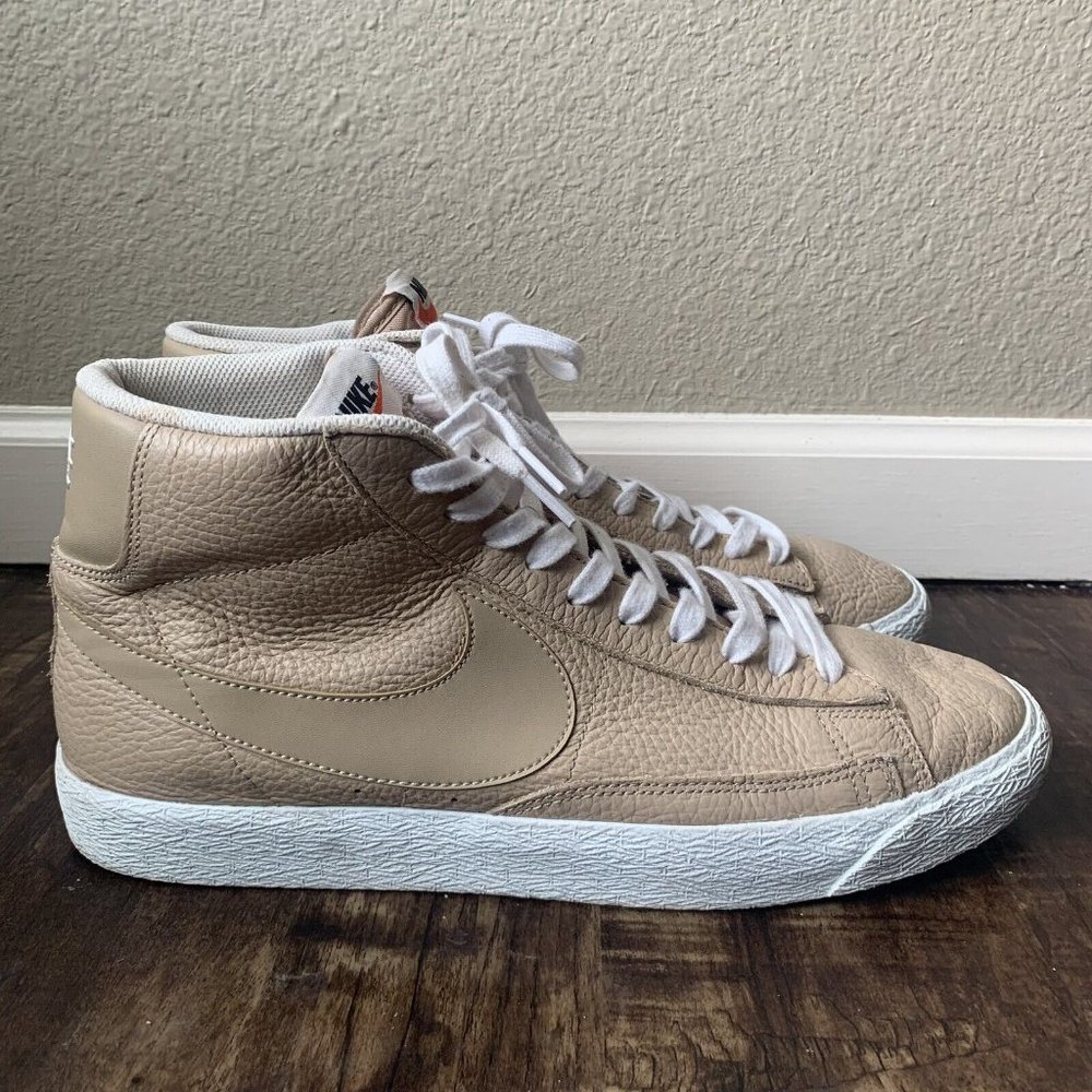 Nike Blazer Mid Premium Linen Summit White shoes - Size 11.5